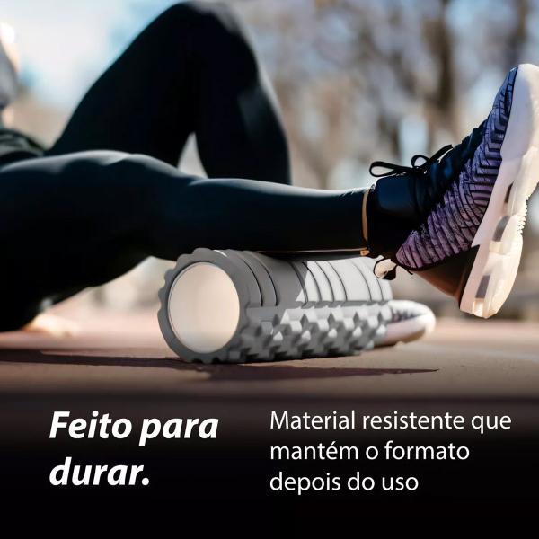 Imagem de Rolo Miofascial Massagem Foam Roller Pilates Yoga Treino Alongamento Academia Fisioterapia Fortalecimento Muscular