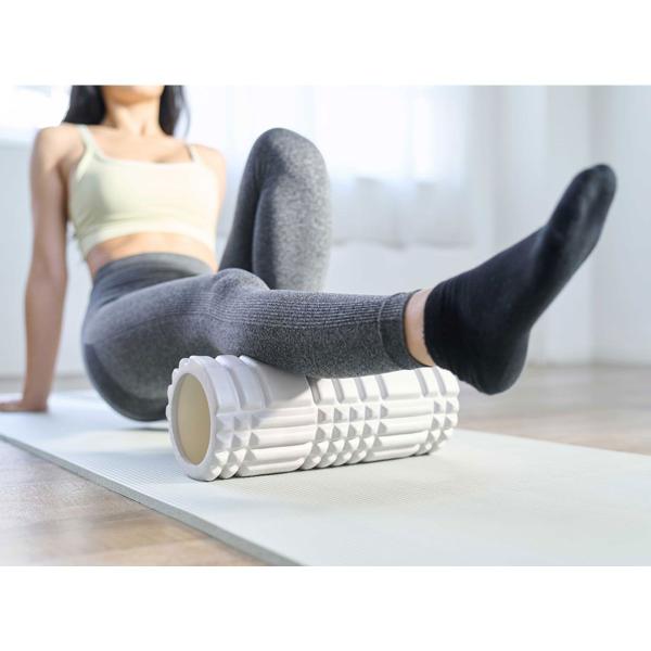 Imagem de Rolo Miofascial Massagem Roller Foam Ioga Yoga Pilates Treino Academia Exercicio Fisioterapia Tensao Flexibilidade Liberaçao Alta Densidade Alivia Dor