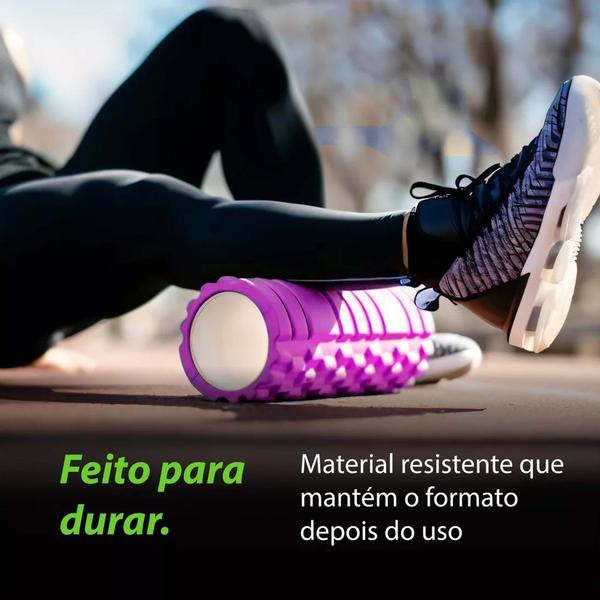 Imagem de Rolo Miofascial Roller Foam Massagem para Yoga Pilates Liberação Tensão e Flexibilidade Exercício Fisioterapia Treino Academia