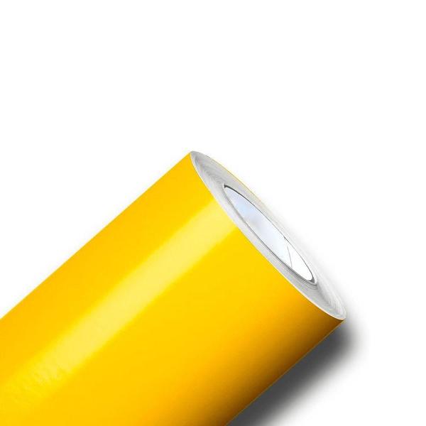 Imagem de Rolo Papel Adesivo Liso Amarelo Contact Lavável