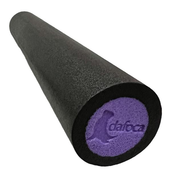 Imagem de Rolo Para Exercícios Equilibrio Alongamento em EPE 90x15cm DS1070 Preto e Roxo Dafoca Sports