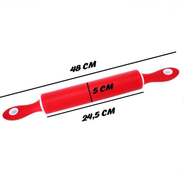 Imagem de Rolo para Massa Culinário Silicone 48 cm para Todos tipos de massas MGV