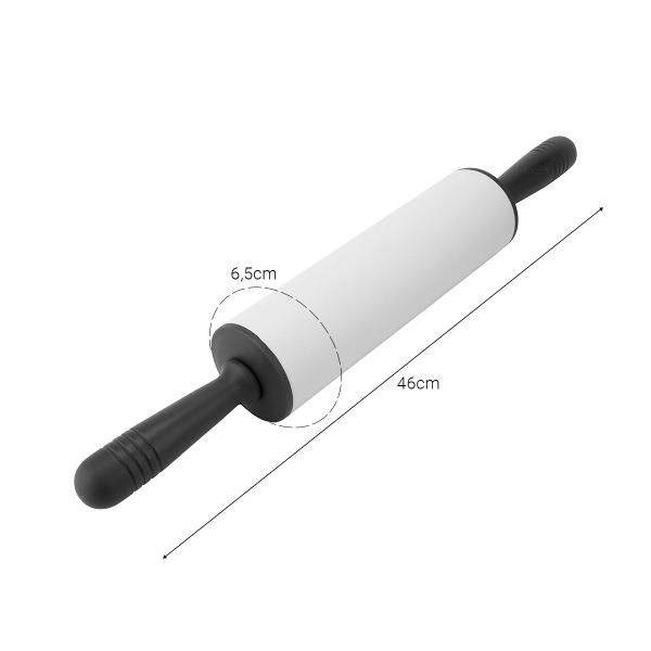 Imagem de Rolo Para Massa Manual 46cm Fazer Pastel em Silicone - Wp Connect