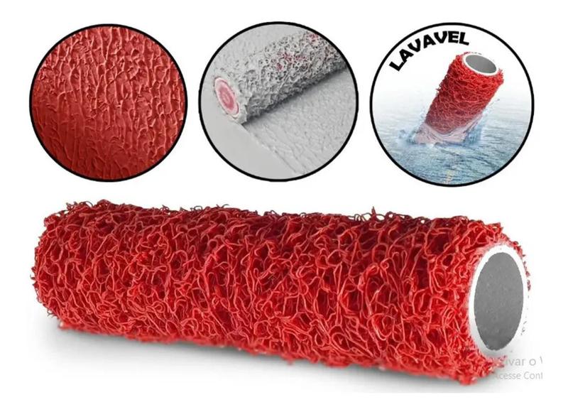 Imagem de Rolo para textura relevo cabelo de anjo sem cabo 23cm roma