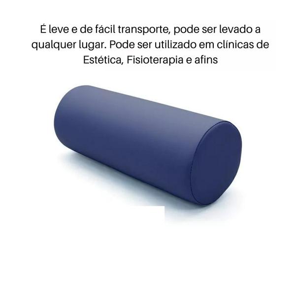 Imagem de Rolo Posicionamento Exercícios Fisioterapia Gold Cor Azul