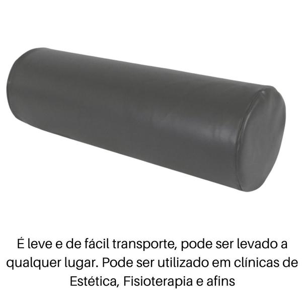 Imagem de Rolo Posicionamento Exercícios Fisioterapia Pilates 60x17