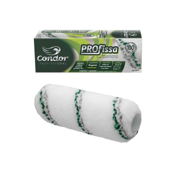 Rolo Profissa 23cm Condor de Lã Sintético Imagem de Rolo Profissa 23cm Condor de Lã Sintético