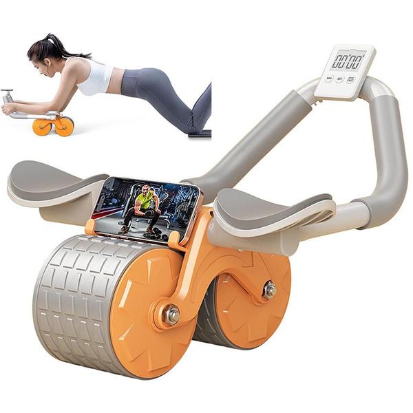 Imagem de Rolo Roda Abdominal Antiderrapante com Suporte De Cotovelo Fitness Treino Academia Casa