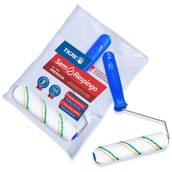 Rolo Sintético Anti Respingo com Cabo - 61375150 - PINCEIS TIGRE Imagem de Rolo Sintético Anti Respingo com Cabo - 61375150 - PINCEIS TIGRE