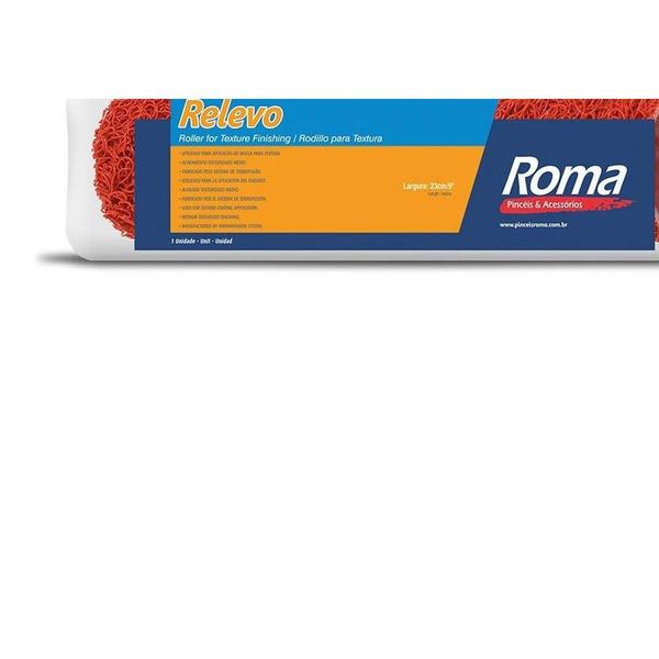 Imagem de Rolo Textura Roma Relevo 10Cm Com Cabo   433 10