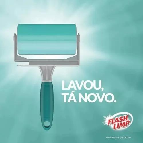 Imagem de Rolo Tira Pelo Rolinho Adesivo Lavável Flash Limp