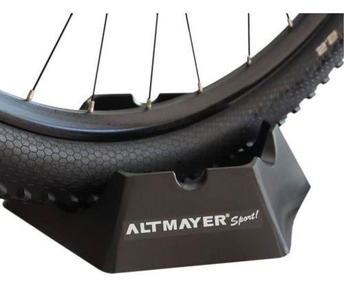 Rolo Treino Bicicleta Al200 Dobrável + Base Niveladora - Altmayer Imagem de Rolo Treino Bicicleta Al200 Dobrável + Base Niveladora