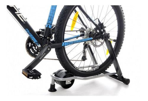 Rolo Treino Bicicleta Al200 Dobrável + Base Niveladora - Altmayer Imagem de Rolo Treino Bicicleta Al200 Dobrável + Base Niveladora