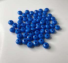 Imagem de Rondela Cristal Acrílico/ Azul Royal 6mm aprox. 880Un 50g