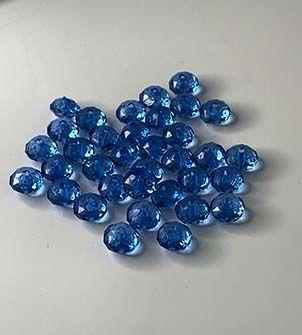 Imagem de Rondela Cristal Acrílico/Azul Royal transparente 6mm aprox.420peças 50g
