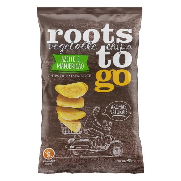Imagem de Roots To Go Batata-Doce Azeite e Manjericão 45g (6 pacotes)