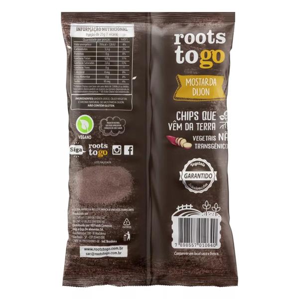 Imagem de Roots To Go Batata-Doce Com Mostarda Dijon 45G (6 Pacotes)