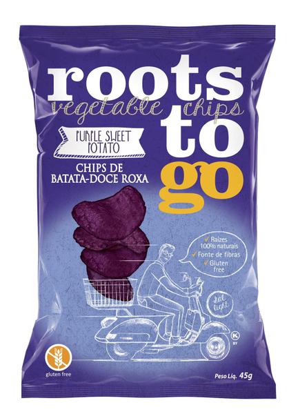 Imagem de Roots To Go Chips De Batata Doce Roxa 45G