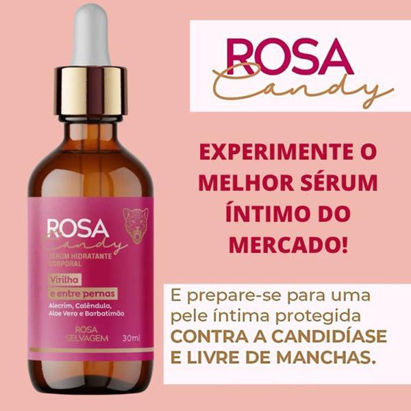 Imagem de Rosa Selvagem Candy Sérum Hidratante Corporal Íntimo 30ml Clareador de Manchas Escuras 0630941181225