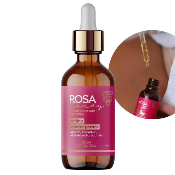 Imagem de Rosa Selvagem Candy Sérum Hidratante Corporal Virilha Entrepernas 30ml