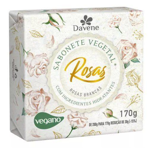 Imagem de Rosas sabonetes rosas vegetal vegano rosas brancas - davene