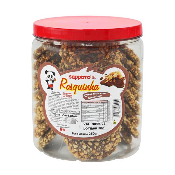 Imagem de Rosq Chocoamendoim Pote 250G Cx Com 12 Unid