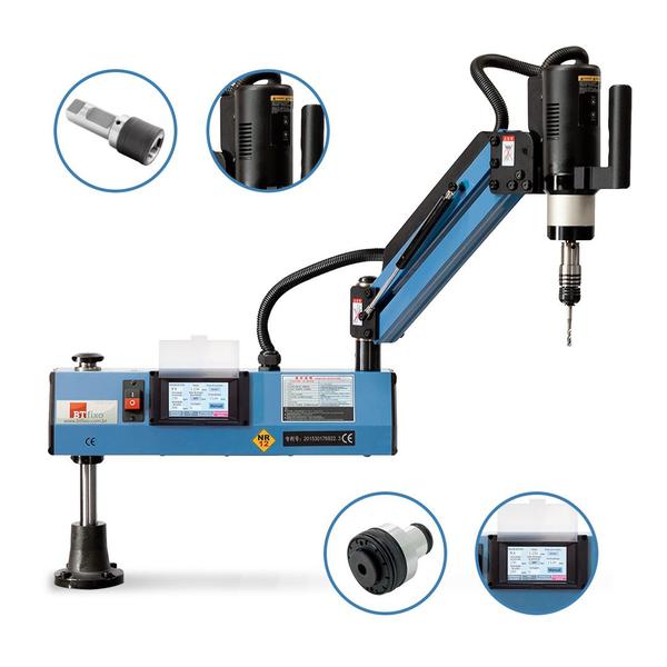 Imagem de Rosqueadeira Eletrônica NR-12 c/ Braço Articulado 1000mm - Capacidade M3 a M16