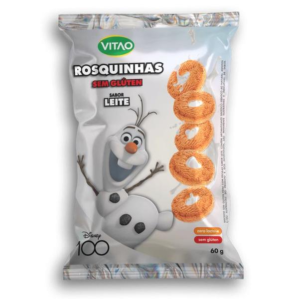 Rosquinhas Vitao Sem Glúten, Vegana Disney Leite 60g Imagem de Rosquinhas Vitao Sem Glúten, Vegana Disney Leite 60g