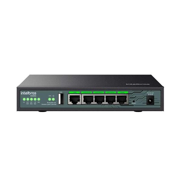 Imagem de Roteador de Acesso Gerenciável Intelbras R3005G, 5P Gigabit Ethernet, Load Balance - 4750180