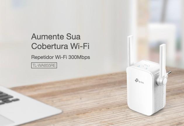 Imagem de Roteador Extensor Access Point Sinal Wi-Fi TPLink WA855RE - Wi-Fi Amplo e Forte