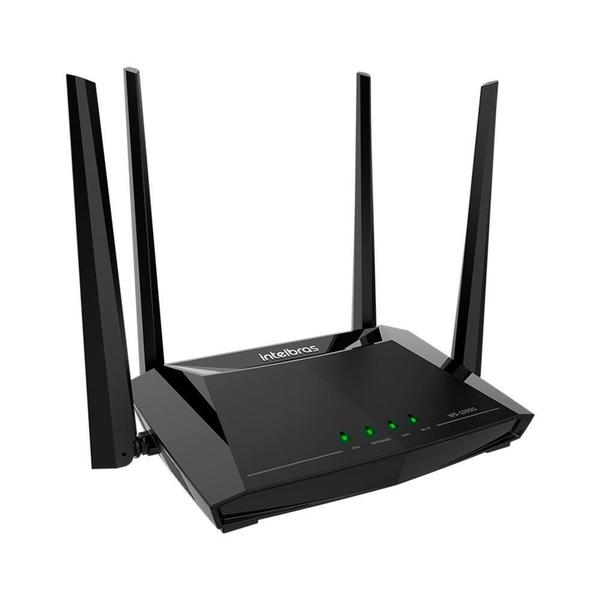 Imagem de Roteador Intelbras Wi-Fi 5 W5-1200G, 1167Mbps, 4 Antenas, Preto - 4750095