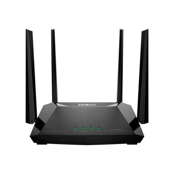 Imagem de Roteador Intelbras Wi-Fi 5 W5-1200G, 1167Mbps, 4 Antenas, Preto - 4750095