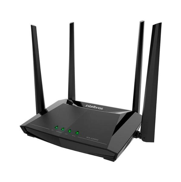 Imagem de Roteador Intelbras Wi-Fi 5 W5-1200G, 1167Mbps, 4 Antenas, Preto