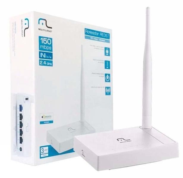 Imagem de Roteador Multilaser 150MBPS Wireless - RE057