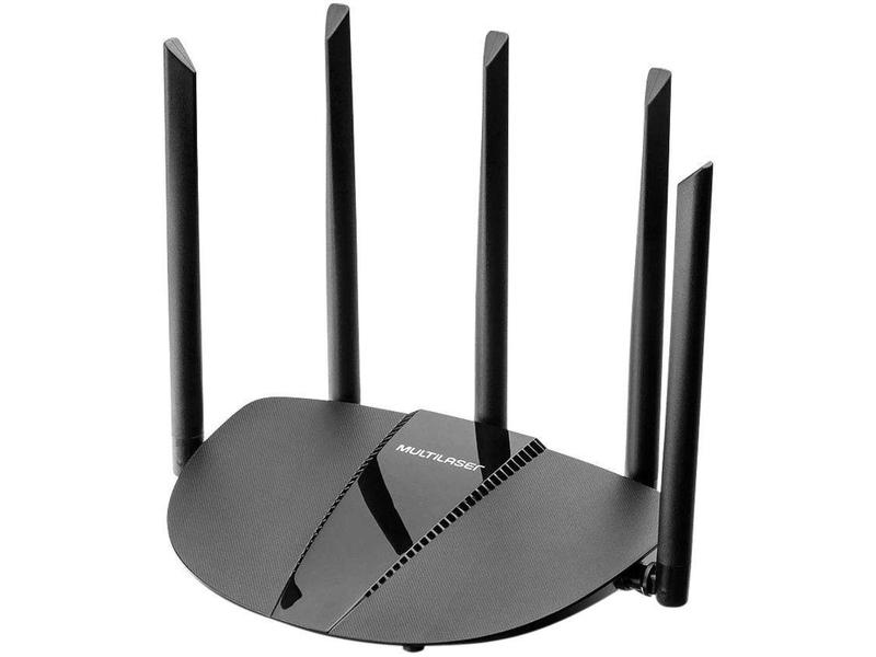 Imagem de Roteador Multilaser RE017 1200Mbps 5 Antenas - 3 Portas