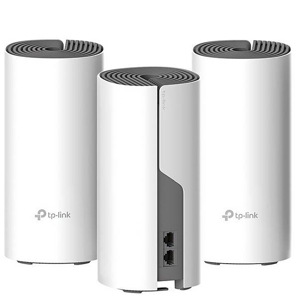 Imagem de Roteador TP-Link Deco E4 AC1200 (3-Pack) 300 MBPS Em 2.4GHZ + 867 MBPS Em 5GHZ - Branco