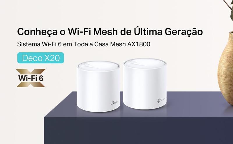 Imagem de Roteador tp-link deco x20 2pack ax1800 mesh wi-fi system