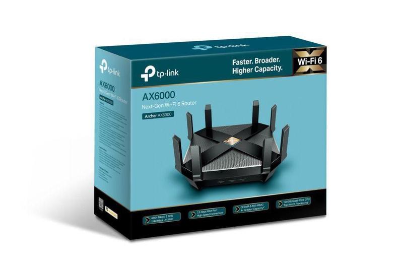 Imagem de Roteador wi-fi tp-link archer ax6000 next gen wi-fi 6