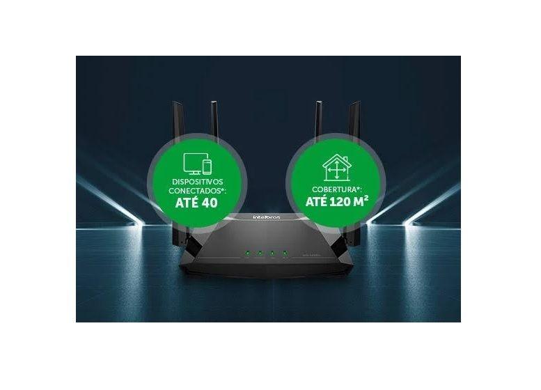 Imagem de Roteador Wifi Gigabit Intelbras Rg1200 Potente Quebra Parede