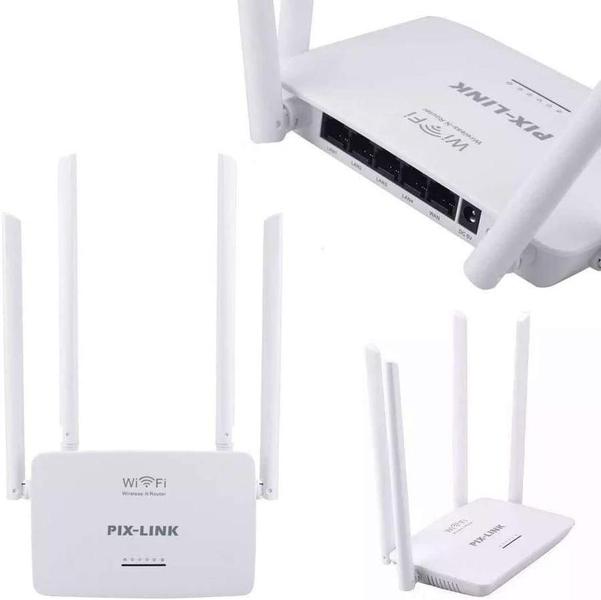 Imagem de Roteador Wireless 300Mbps 4 Antenas Lv-Wr08 Pix Link