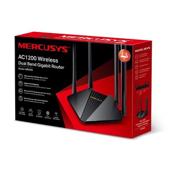 Imagem de Roteador Wireless Mercusys MR30G Dual Band Gigabit AC1200