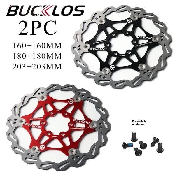 Imagem de Rotores de Freio a Disco Flutuantes para Mountain Bike (160/180/203mm) - 2 Peças em Aço Inoxidável