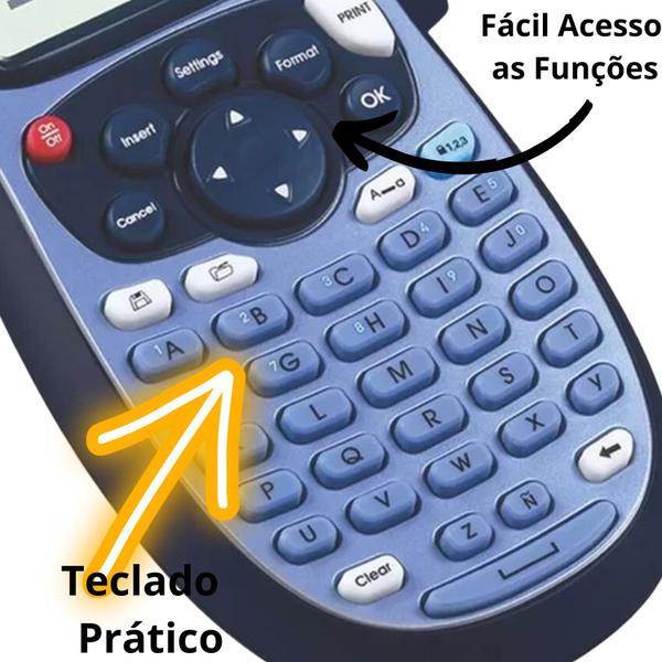 Imagem de Rotulador Eletrônico Letratag Lt100h AZUL Com 4 Fita 4 Pilha