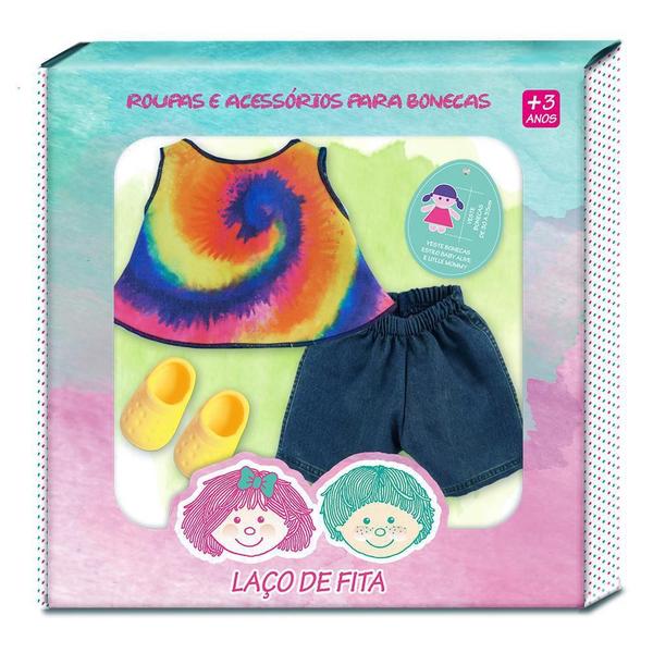 Imagem de Roupa Boneca Baby Alive -  Conjunto Tie Dye - Laço De Fita