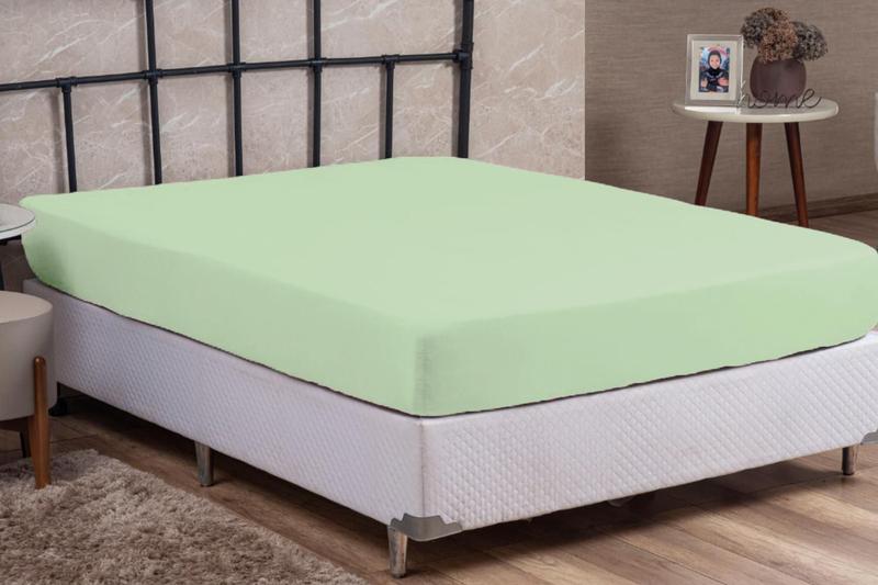 Imagem de Roupa Cama Queen 200 Fios Lençol com Elástico de Algodão