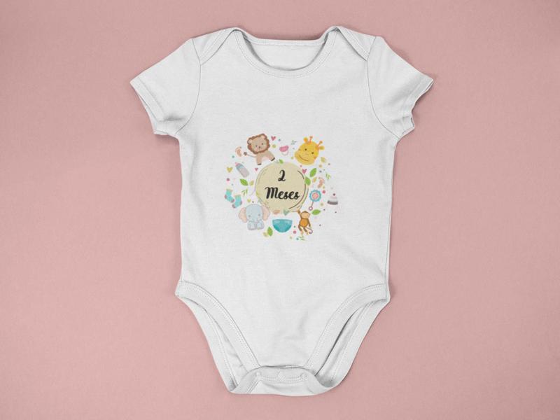 Imagem de Roupa de Bebe Mesversário Body de Bebê Safari Animal Selva 2