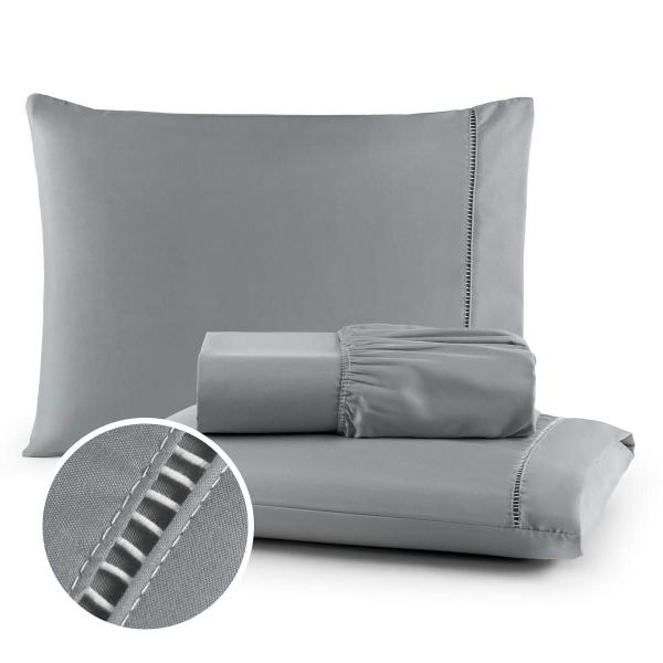 Roupa de Cama Casal 400 Fios Micropercal 3 Pçs Jogo de Lençol Extra Macio Toque de Pessego... Roupa de Cama Casal 400 Fios Micropercal 3 Pçs Jogo de Lençol Extra Macio Toque de Pessego...