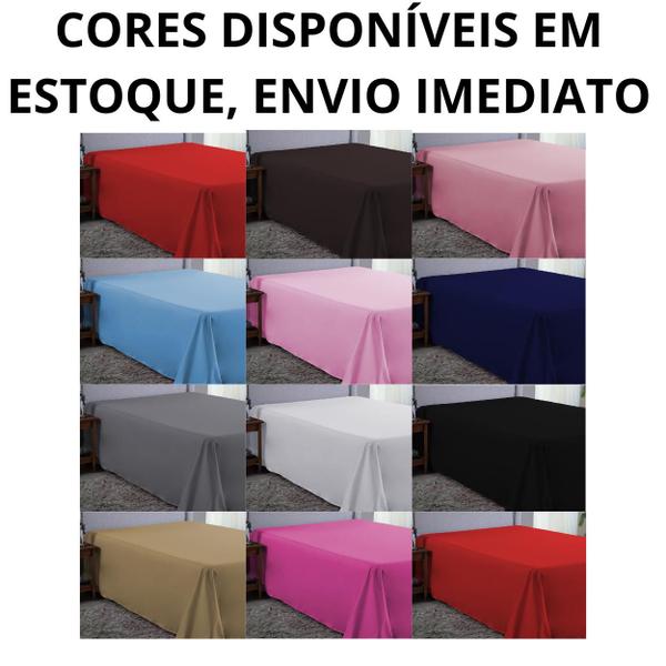 Imagem de Roupa de Cama king 400 Fios Sem Elástico Hotel Pousada Macio Acetinado