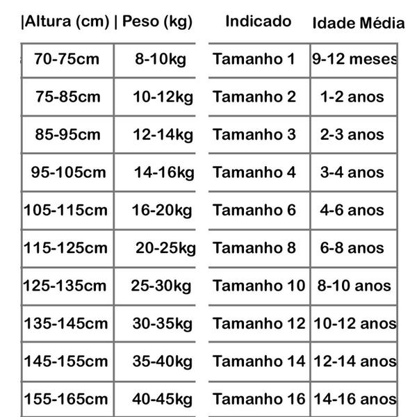 Roupa Bebe Tamanho PÃ© Ano Roupas Infantis Tamanho De Roupa De