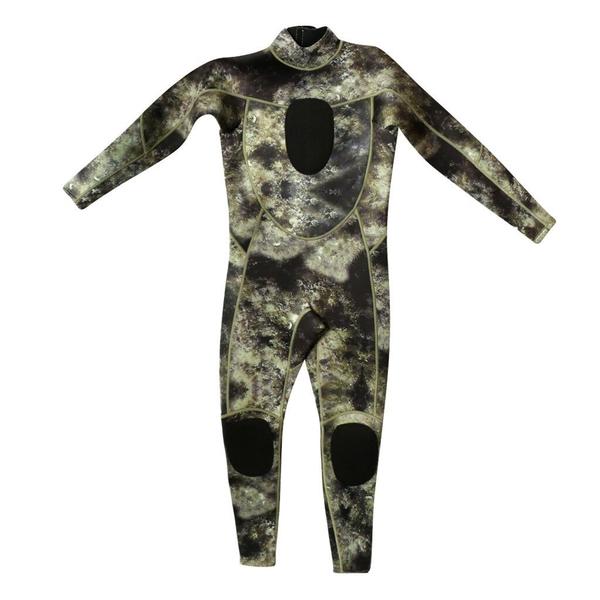 Roupa de Mergulho Neoprene 3mm Camuflada Pesca Caça Rio Mar - MHR Imagem de Roupa de Mergulho Neoprene 3mm Camuflada Pesca Caça Rio Mar